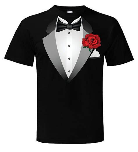 This Black Tuxedo T Shirt Would Be Good As Part Of A Formal Dinner Suit