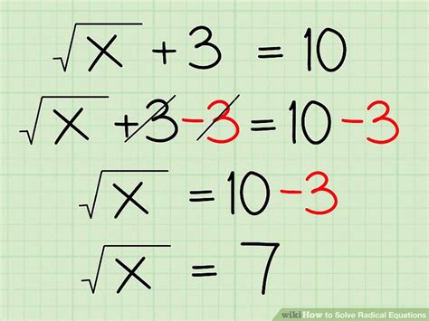 How To Solve Radical Equations 12 Steps With Pictures Wiki How To