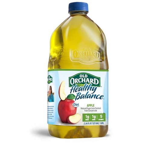 Old Orchard 64 Oz Heathly Balance Diet Apple Juice 050067 Blains