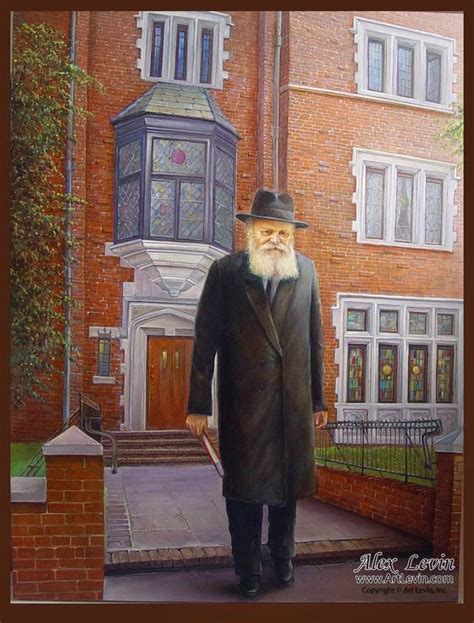 The Lubavitcher Rebbe Rabbi Menachem Mendel Schneerson Painting By