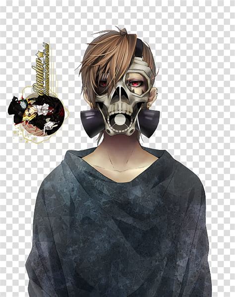 Mascaradegasrender O Brown Haired Anime Character Wearing Gas Mask
