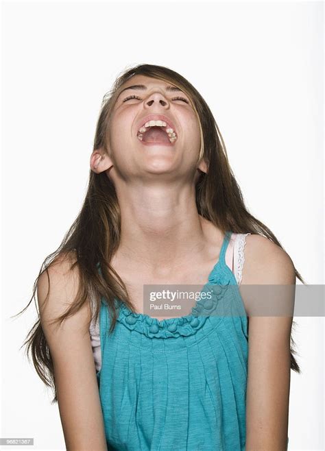 Girl Laughing With Head Tilted Back Photo Getty Images