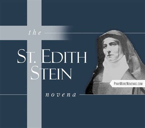 St Edith Stein Novena Pray More Novenas Novena Prayers And Catholic