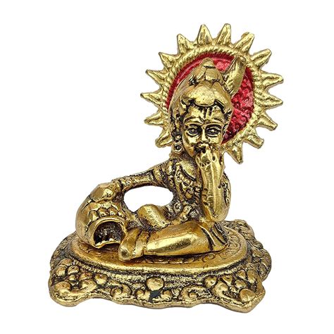 Buy Oxidize Golden Color Metal Bal Krishana Statue Idol Figurine Bal Gopala Statue Showpiece