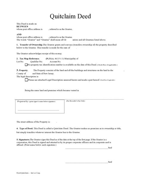 Free 10 Sample Quit Claim Deed Templates In Pdf Ms Word