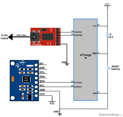 Makerobot Education MPU6050 Gyroscope Accelerometer Temperature