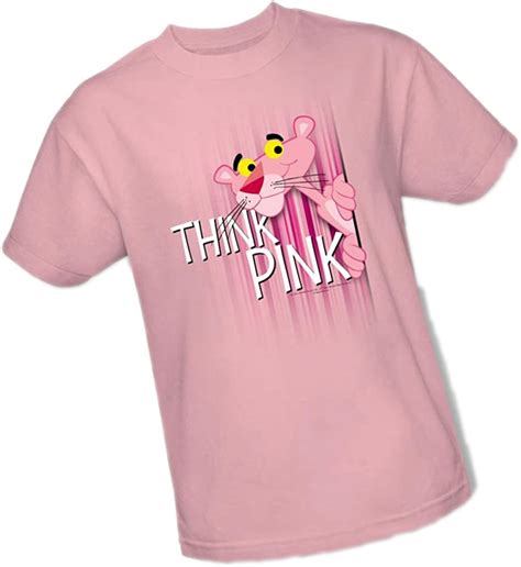 Mgm Think Pink Pink Panther Adult T Shirt Amazonca Clothing