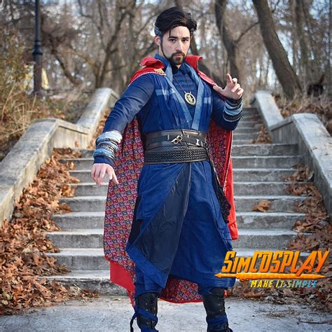 Doctor Strange Cosplay Costume With Deluxe The Cloak Of Levitation Suit