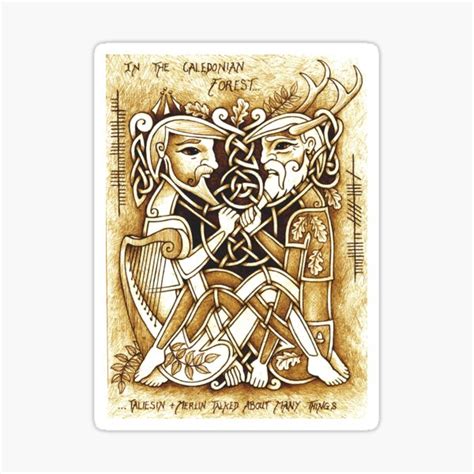 Taliesin And Merlin Sticker For Sale By Yuri Leitch Redbubble