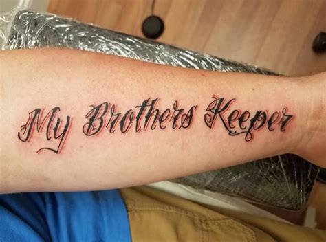 Best My Brothers Keeper Tattoos Ideas Meanings Luv