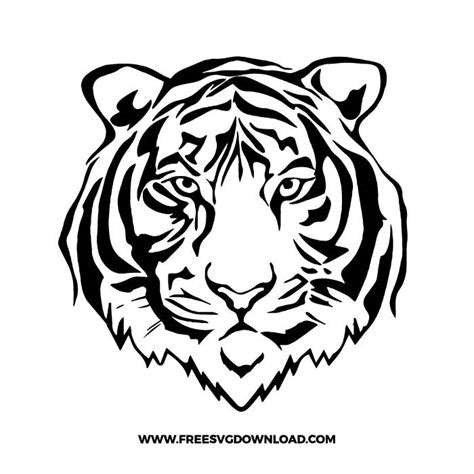 Tiger Face Svg And Png Free Cut Files Free Svg Download Camper Svg