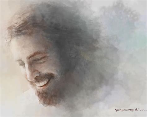Joy Is A Painting That Depicts Jesus Christ Smiling With Immense