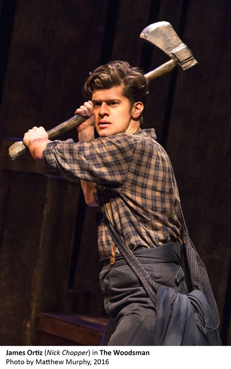 James Ortiz (Nick Chopper) in THE WOODSMAN Photo by Matthew Murphy