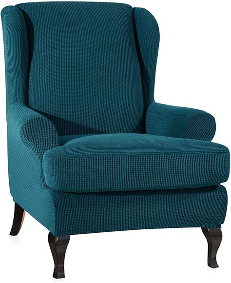 Lingky Jacquard Wing Chair Cover Elastic Universal Stretch Soft Sofa