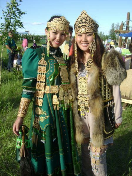 Yakut Festival Ysyakh National Clothes Folk Clothing Traditional