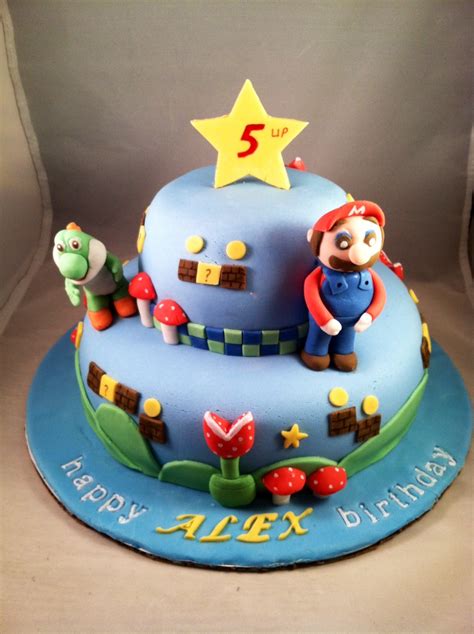 In this video i show how you can make a super mario bros. FUN SUGAR COOKIES: Mario Bros Themed Cake - Super Mario ...