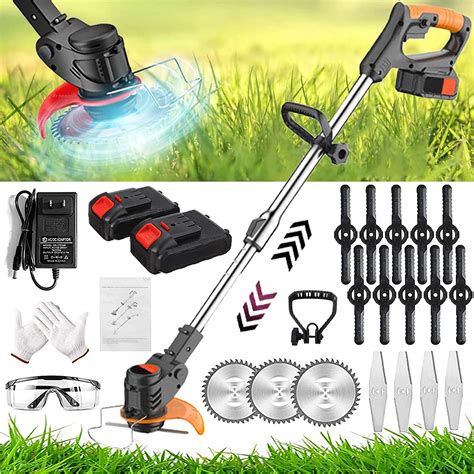 Metal Blade Cordless Strimmer Electric Garden Strimmers With Blades