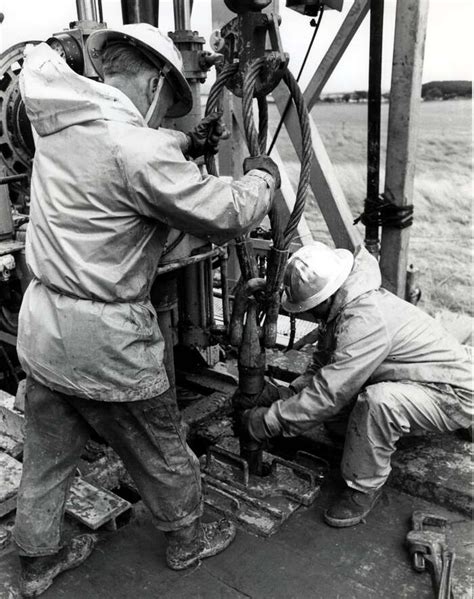 Men On Drilling Rig C 1970s Scotlandspeople