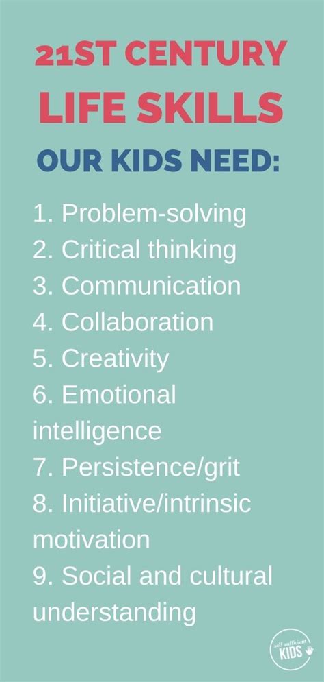 9 Important 21st Century Life Skills Our Kids Need