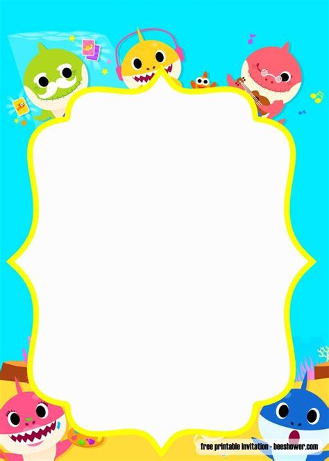 Birthdays aren't just a time for presents, parties, and birthday cake. FREE Baby Shark Baby Shower Invitation Templates - UPDATE ...