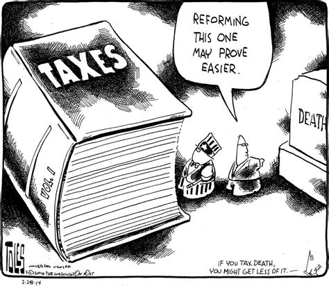 Editorial Cartoon Tax Reform The Boston Globe