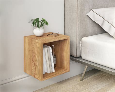 Floating Bedside Table With Shelf Floating Bedside Table Urbansize