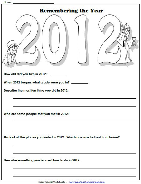 New Years Resolutions Worksheets For Kids 2023 Get New Year 2023 Update