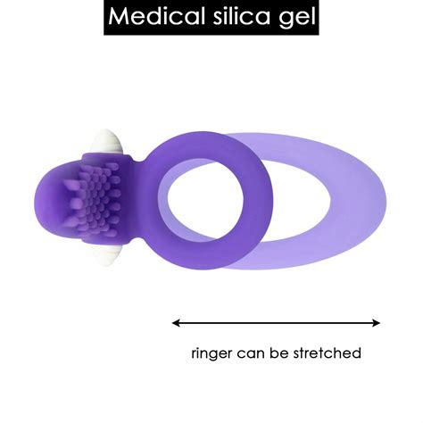 Male Vibrating Penis Cock Ring Waterproof Couple Clit Orgasm Sex Toys