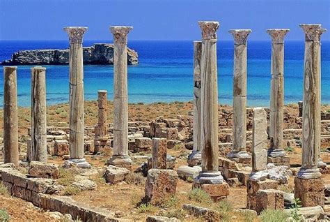 Ruins Of Apollonia Susa Libya Ancient Ruins Ruins Beach Wallpaper