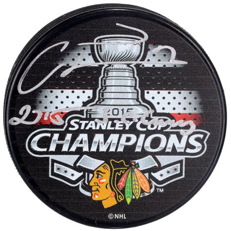 Marian Hossa Chicago Blackhawks 2015 Stanley Cup Champions Autographed
