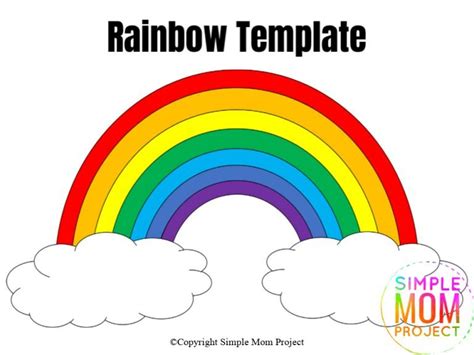 Free Printable Rainbow Templates In Large And Small