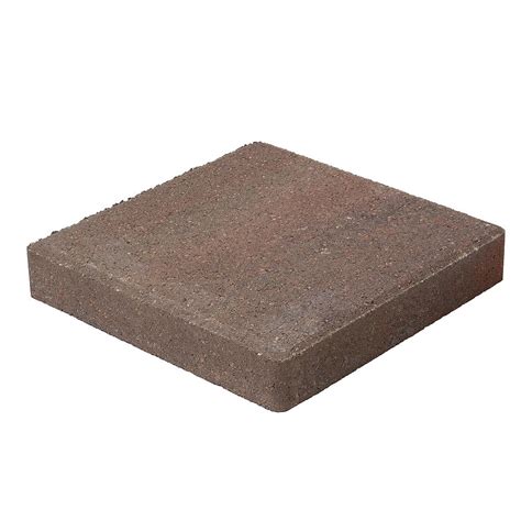 Barkman Antique Brown Square Stepping Stone 12 Inch X 12 Inch The