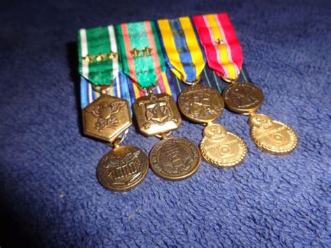 Mini Size Medal Set 8 Medals Mounted United States Navy Usn Ebay
