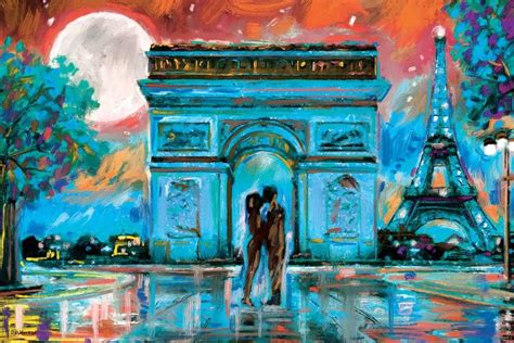 Paris In Love Canvas Art Print By Pd Moreno Icanvas