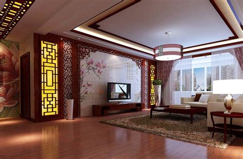 Living Room Design With Chinese Style Carpet Download 3d House