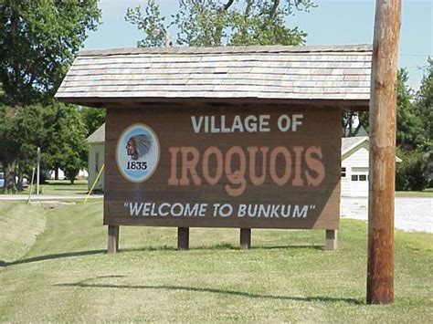 Iroquois Il Town Sign On North Side Photo Taken In 2001 Photo