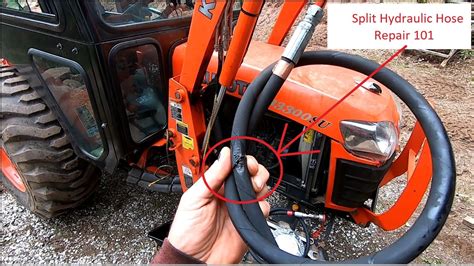 Diy Easy Tractor Hydraulic Hose Repair Youtube