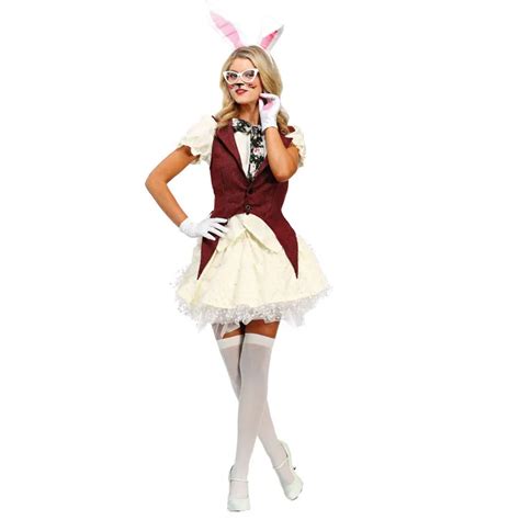 Irek Hot Halloween Costume Party Women Dazzling White Rabbit Cosplay