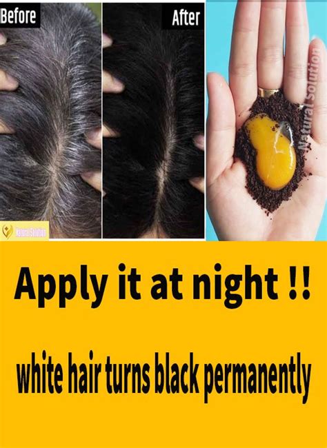 Apply It At Night White Hair Turn To Black Permanently