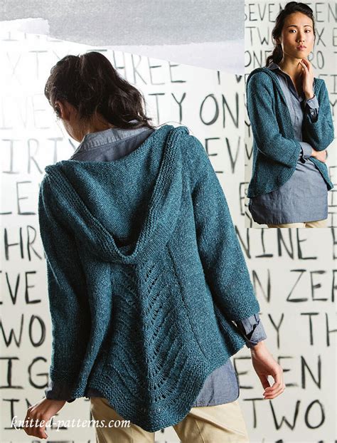 Hooded Cardigan Knitting Pattern