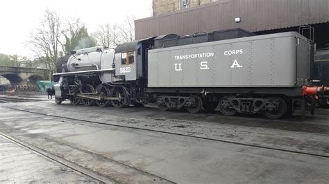 Usatc S160 No5820 Big Jim In Light Steam At Haworth Sheds 090319