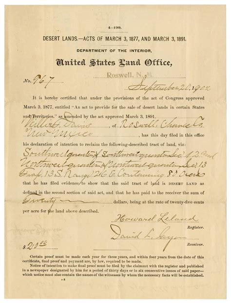 [United States Land Office Deed, September 20, 1902] - The Portal to