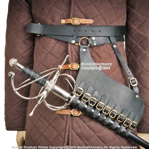 Sword Sheath Leather Medieval Sword Frog Belt Rapier Renaissance