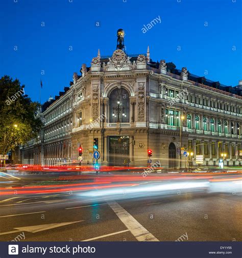 Famous Gran Via Street In Madrid Spain At Night Stock Photo Alamy