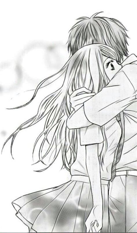 Imagen De Hug And Love Anime Hug Anime Love Couple Romantic Anime