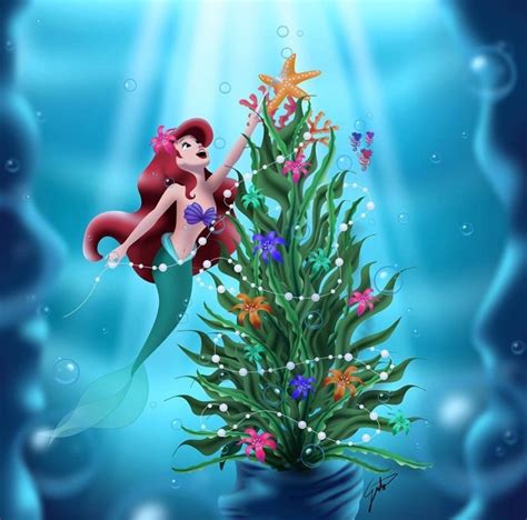 Pin By Margie On Ariel In 2020 Disney Merry Christmas Disney Figures