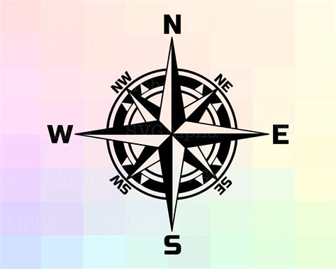 Compass Silhouette Svg