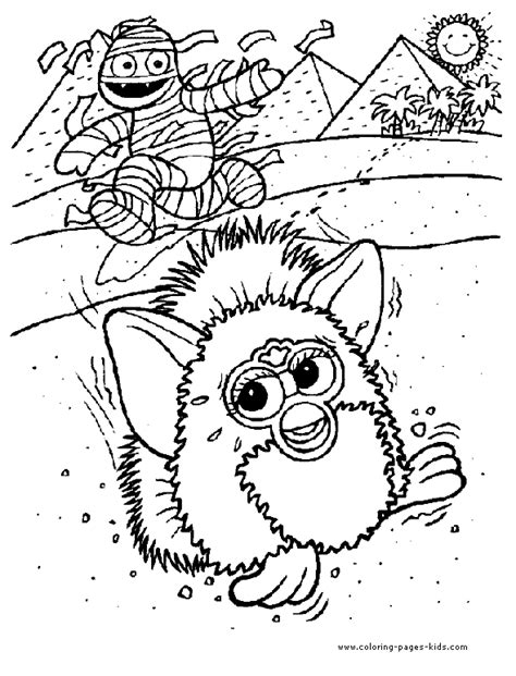 A fantastic creature conquers the hearts of all children, because he is just as alive! Furbies color page - cartoon coloring - Coloring pages for ...
