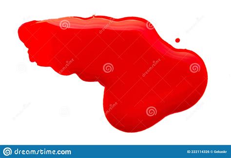 Red Paint Stain Stock Photo Image Of Stain Stains 222114326