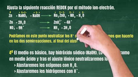 032 Ajustes Redox Medio Básico Cinc Metálico Nitrato Sódico E